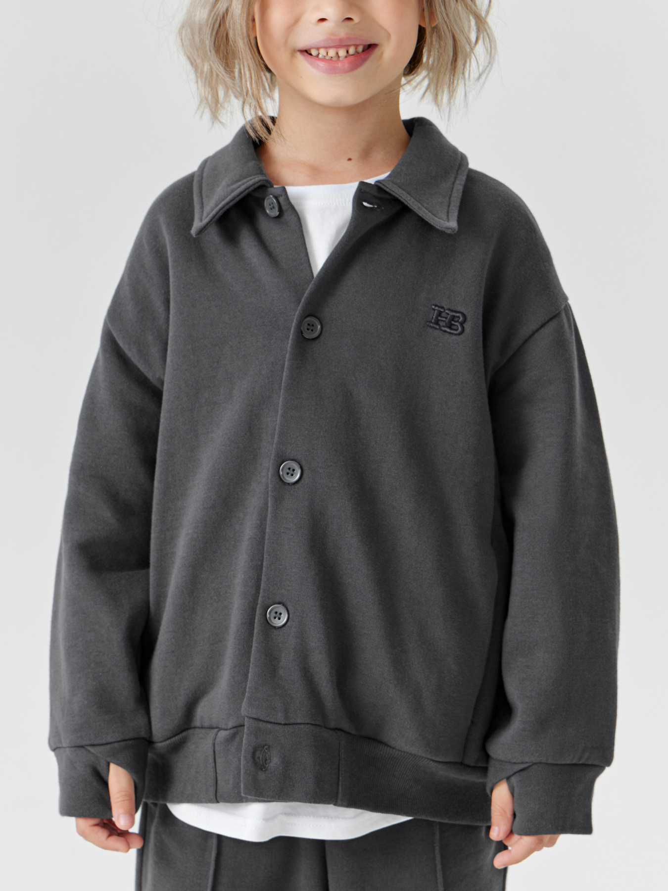 

Толстовка детская Happy Baby 88240, black, 128, Черный, 88240
