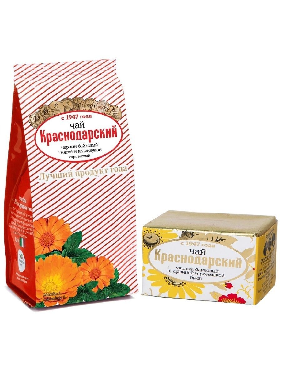 

Набор чая Мацеста Листовой черный с ромашкой календулой мятой и душицей 400гр