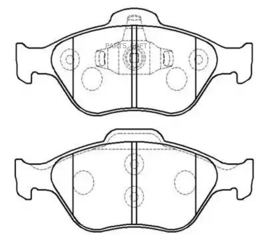 

Колодки Тормозные Дисковые Передн Ford: Fiesta 04-, Mazda 2 03- HSB HP5146