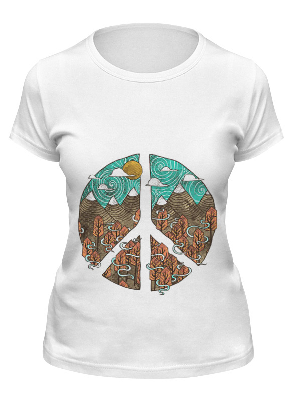

Футболка женская Printio Pacific белая 2XL, Белый, Pacific