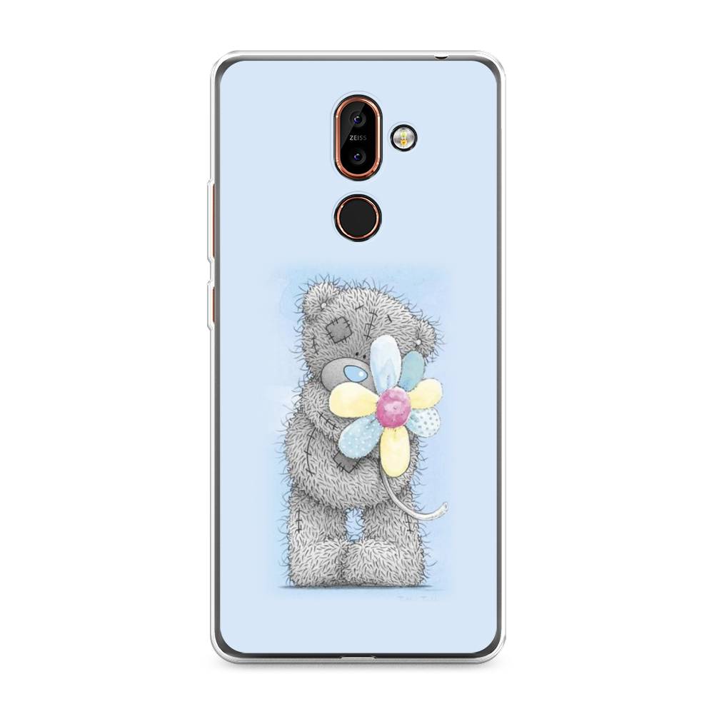 

Чехол Awog на Nokia 7 plus / Нокиа 7 plus "Me to you с ромашкой", Голубой;серый;желтый, 121050-2
