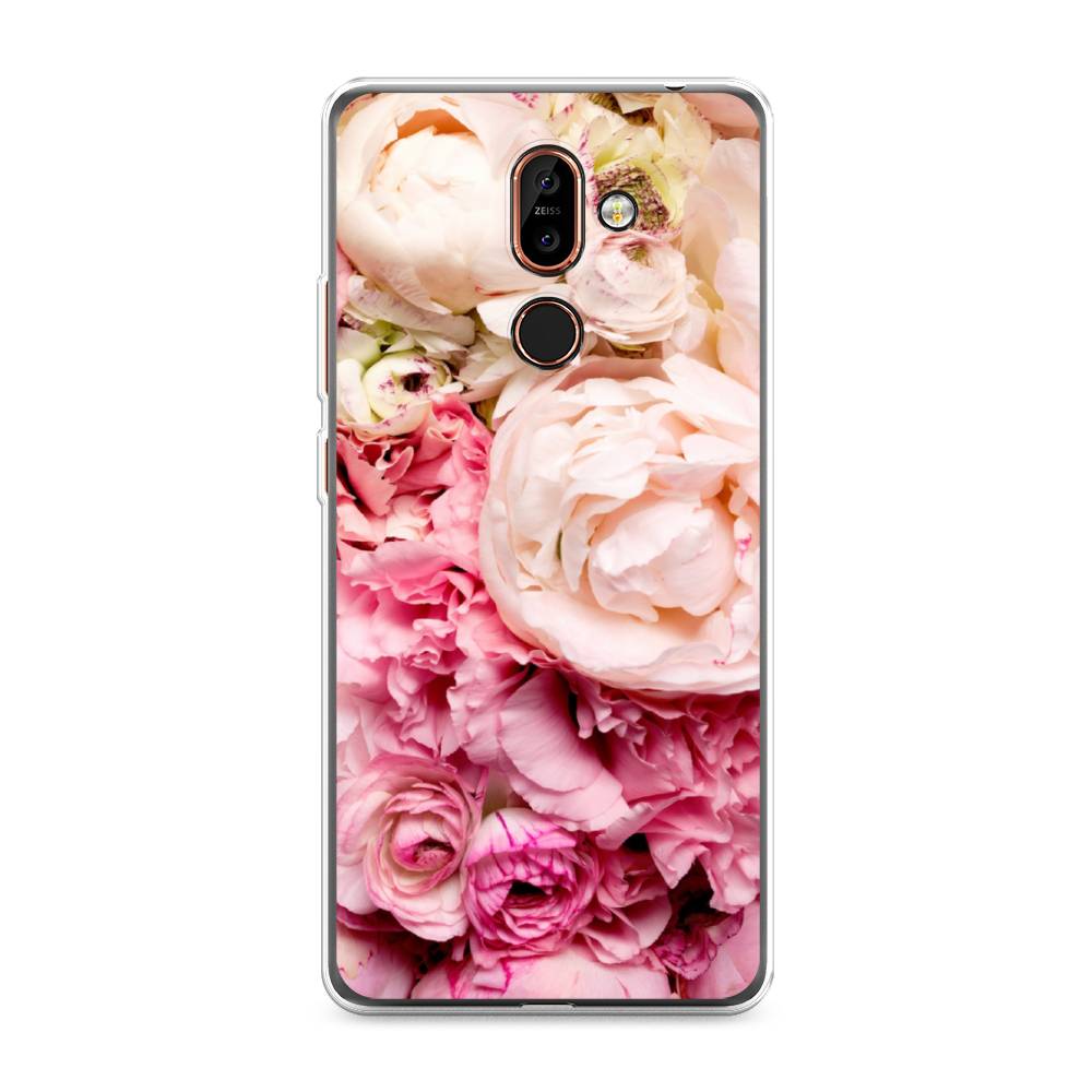 

Чехол Awog на Nokia 7 plus / Нокиа 7 plus "Пионы яркие", Розовый, 121050-8