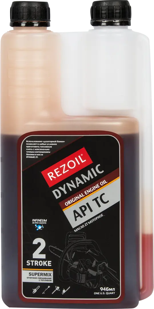 Масло моторное 2Т Rezoil Dynamic минеральное 1 л моторное масло rezoil