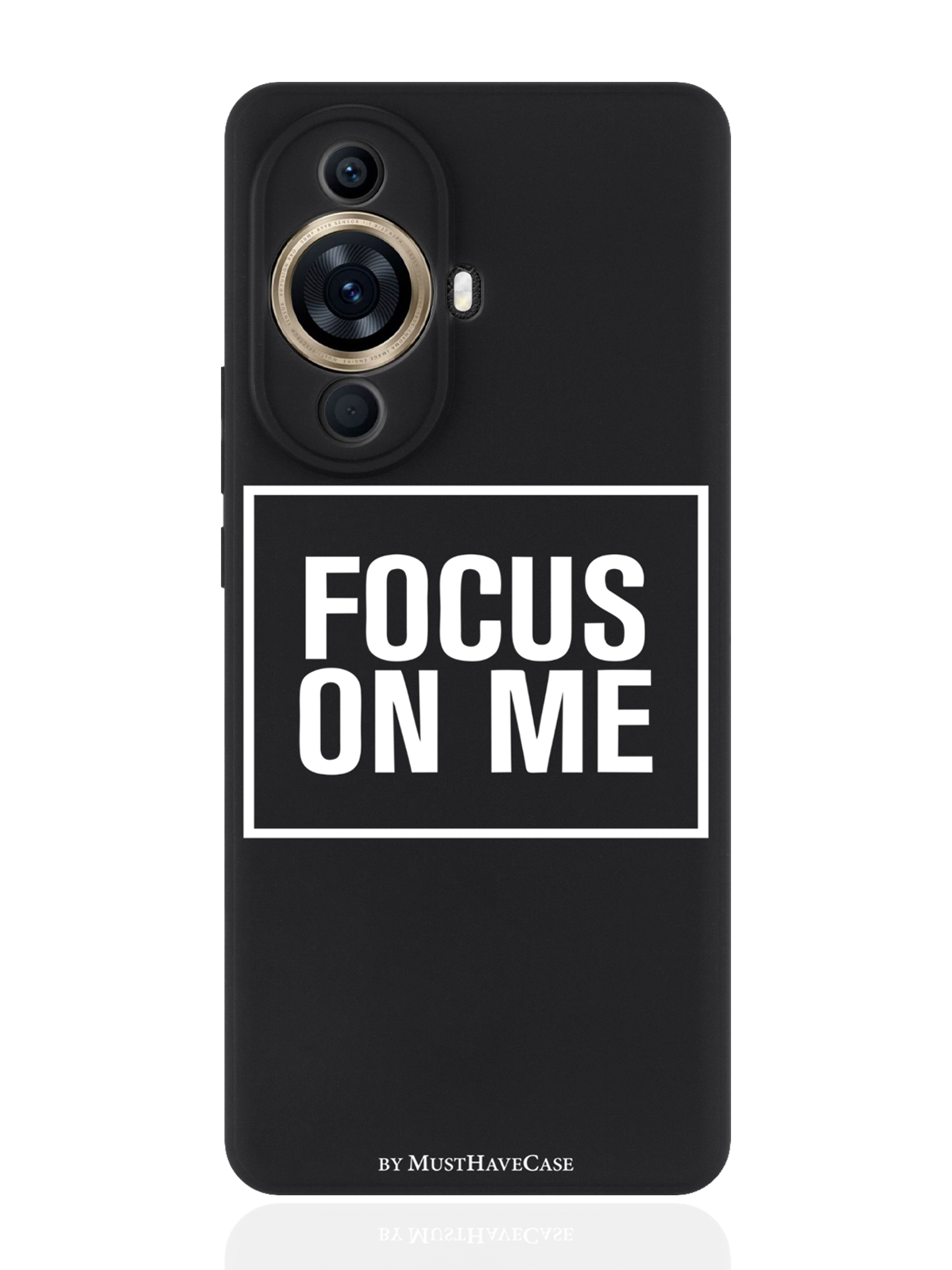 

Чехол для смартфона Huawei Nova 11 Pro черный силиконовый Focus on me, Черный;белый, Huawei Nova 11 Pro