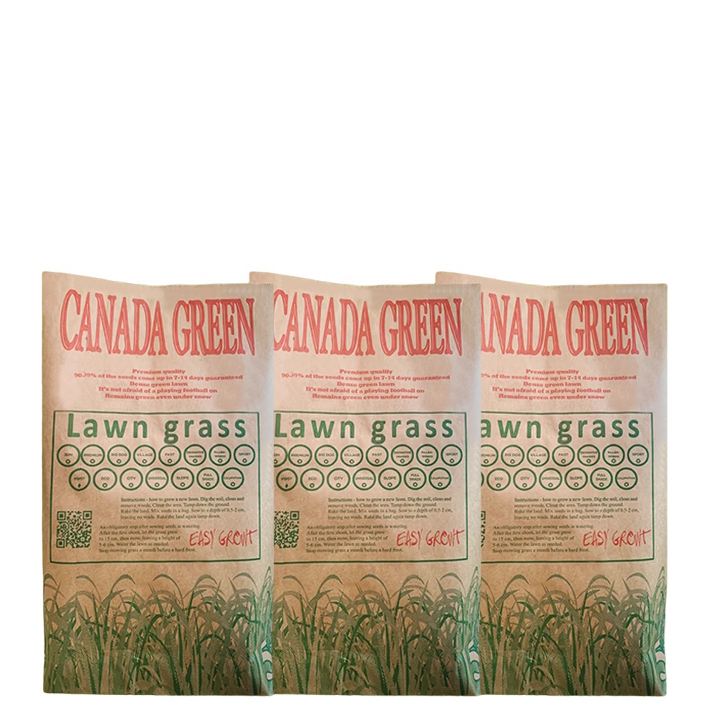 Семена газонной травы Эко15 кг Канада Грин ECO на 3-3,5 сотки.