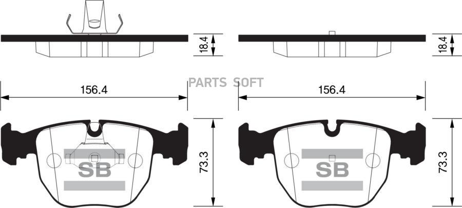 

Тормозные колодки Sangsin brake дисковые SP2166, SP2166