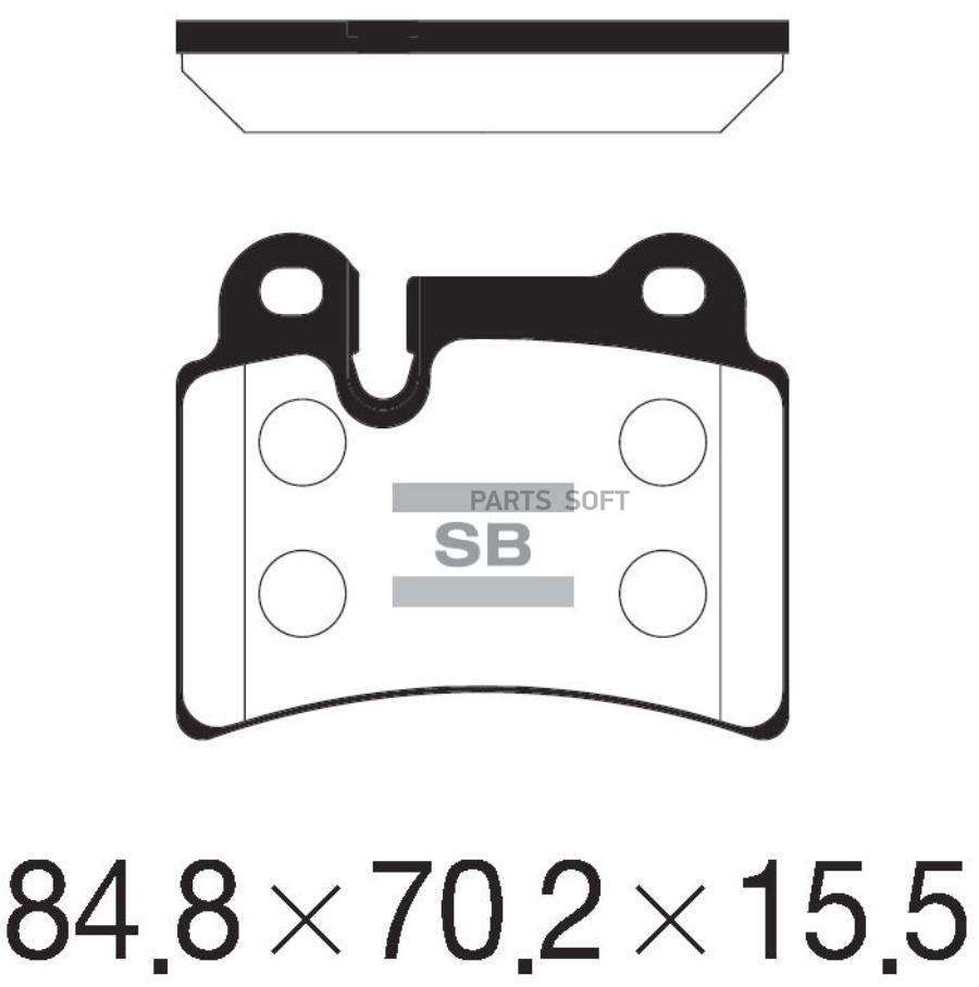 

Тормозные колодки Sangsin brake дисковые SP2232, SP2232