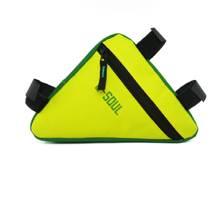 Велосумка под раму B-SOUL A187 желтая/зеленая