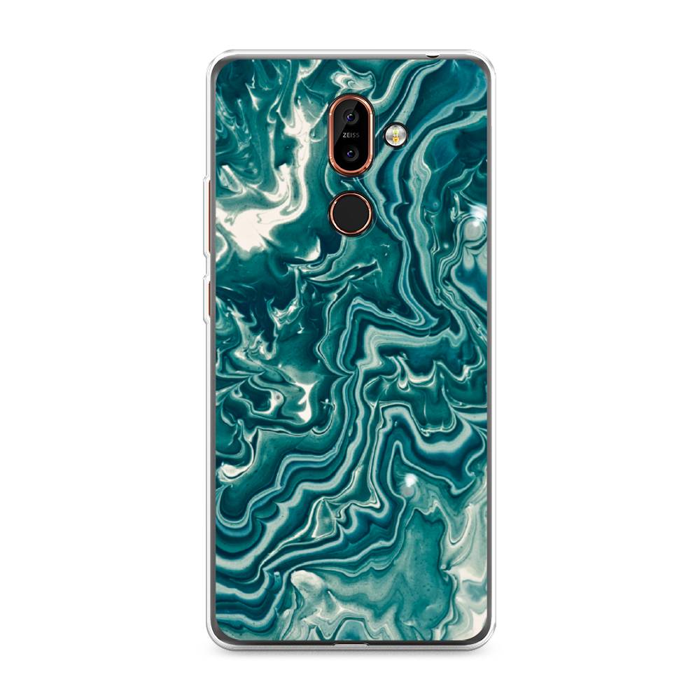 

Чехол Awog на Nokia 7 plus / Нокиа 7 plus "Минералы 4", Голубой, 121050-3