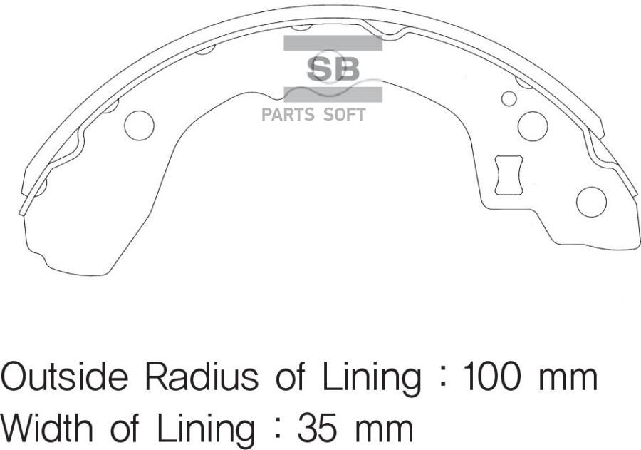 

Тормозные колодки Sangsin brake барабанные SA053, SA053