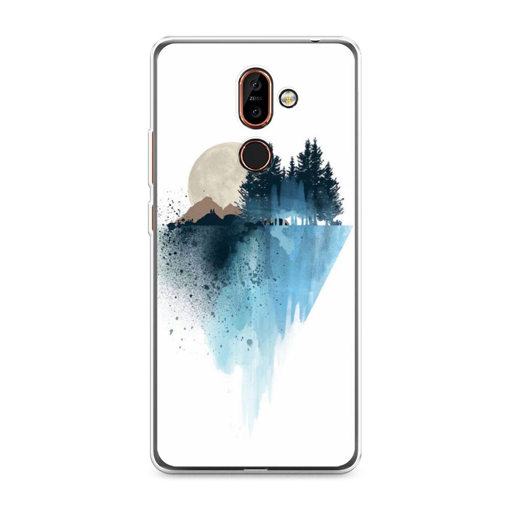 

Чехол Awog на Nokia 7 plus / Нокиа 7 plus "Горы 5", Голубой, 121050-4