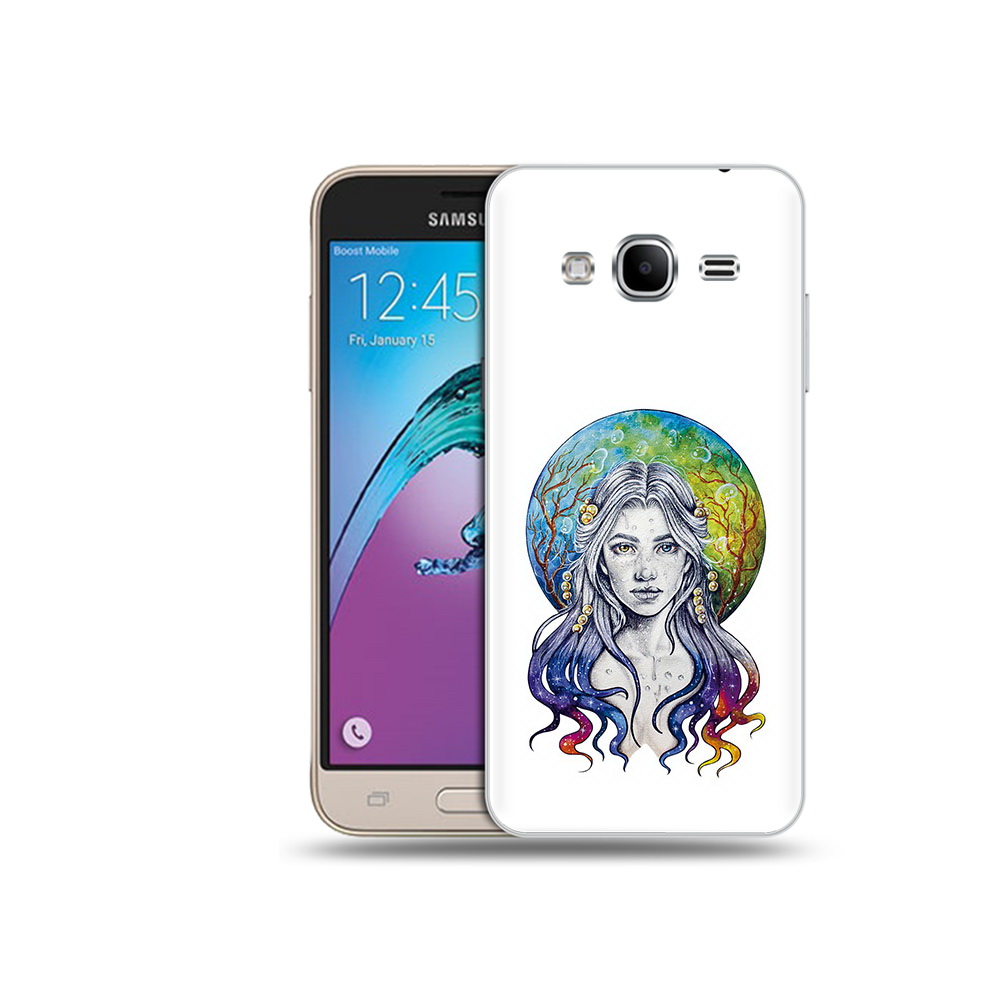 

Чехол MyPads Tocco для Samsung Galaxy J3 (2016) девушка с красивыми волосами, Прозрачный, Tocco