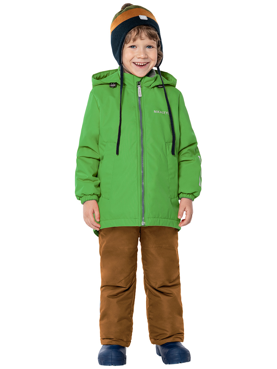 Комплект верхней одежды детский NIKASTYLE 7м1724, зеленый, 98