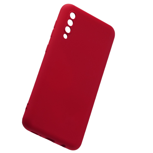 Накладка Silicone Nano для Samsung A50 красный
