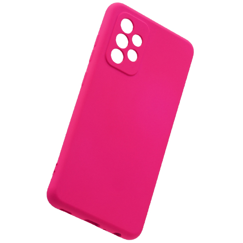 

Накладка Silicone Case для Samsung A52 ярко-розовая, Розовый