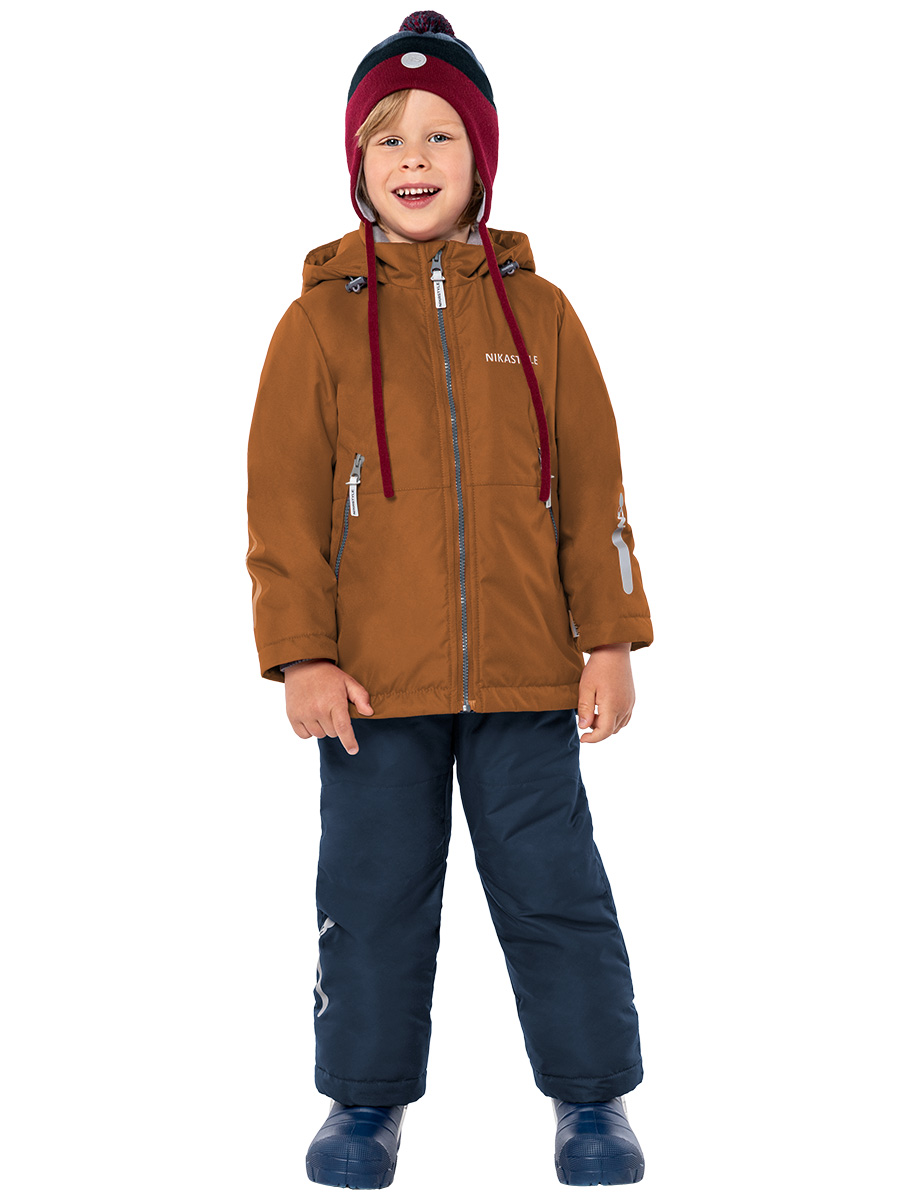 

Комплект верхней одежды детский NIKASTYLE 7м2124, коричневый, 122, 7м2124