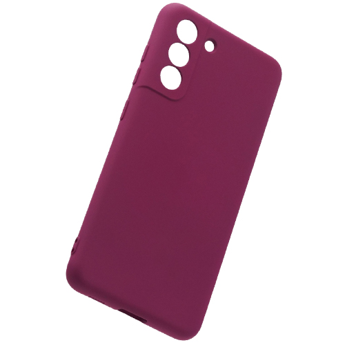 

Накладка Silicone Case для Samsung S21FE бордовый