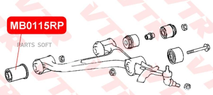 

Полиуретановый Сайлентблок Нижнего Рычага Передней VTR MB0115RP