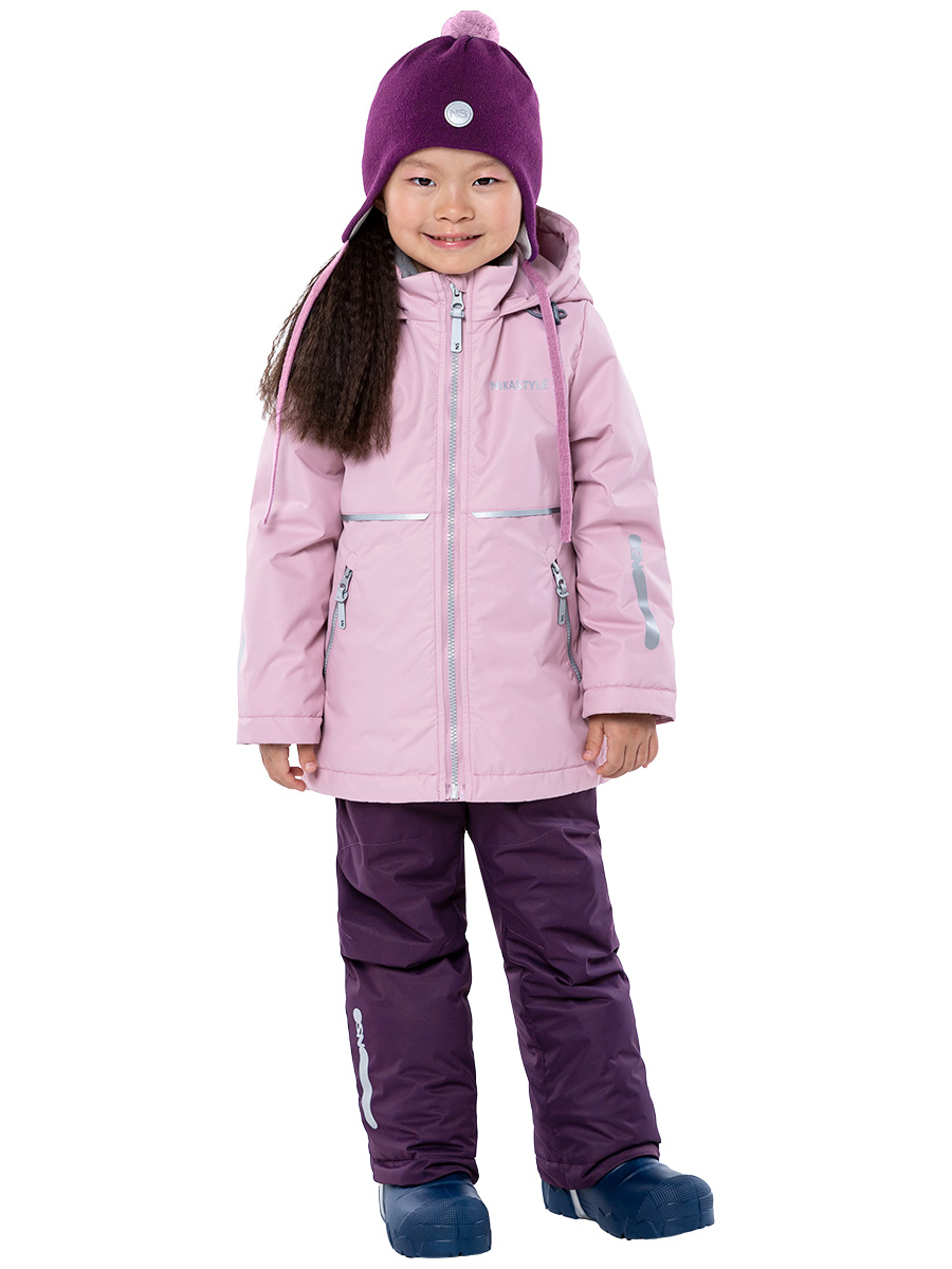 Комплект верхней одежды детский NIKASTYLE 7м2224, розовый, 110