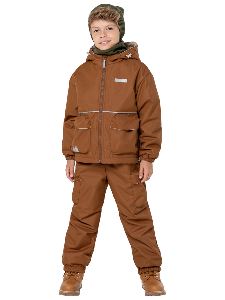 Комплект верхней одежды детский NIKASTYLE 7м2324, коричневый, 110