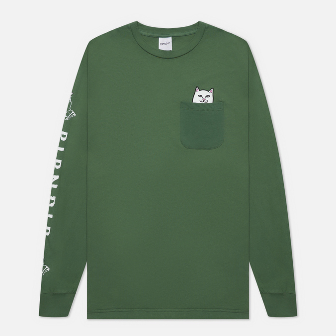 фото Лонгслив мужской ripndip rnd4959 зеленый xl