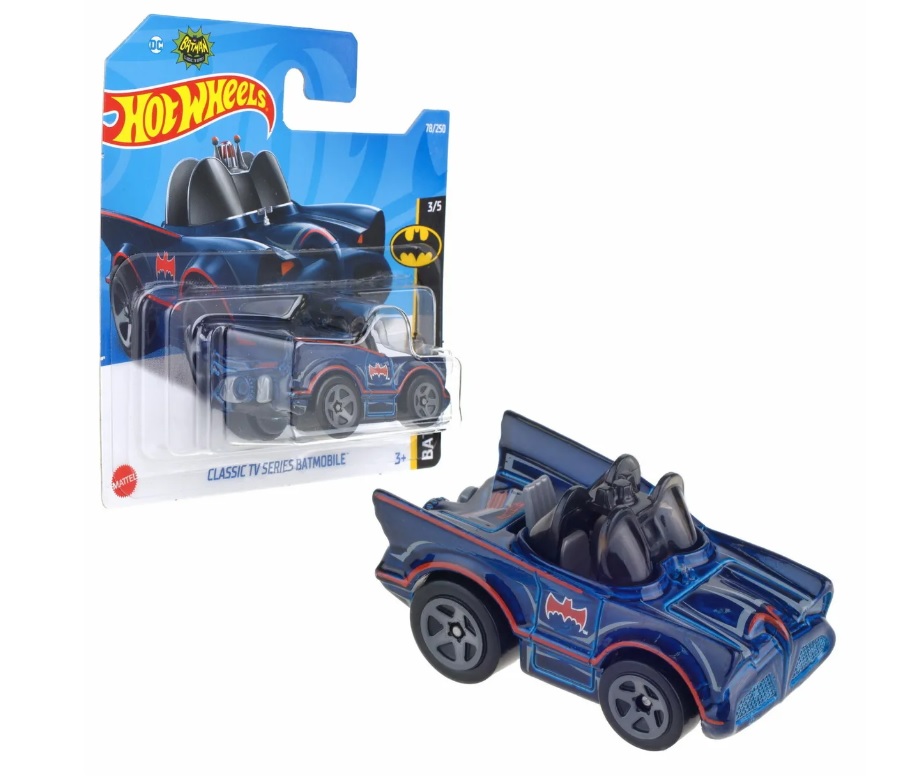 

Машинка базовой коллекции Hot Wheels CLASSIC TV SERIES BATMOBILE синяя 5785/HCW60, Красный;синий