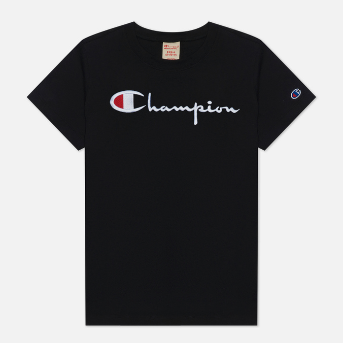 фото Футболка женская champion reverse weave 114128-kk001 черная s