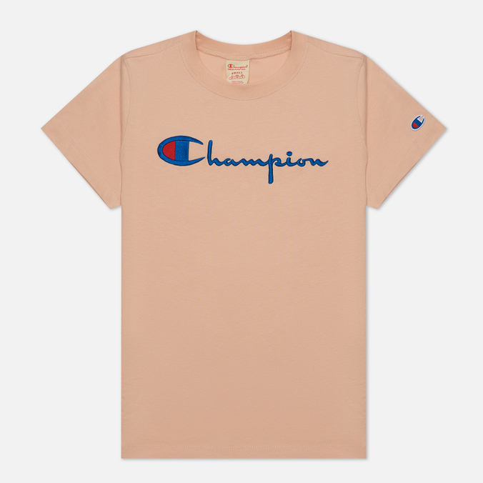 фото Футболка женская champion reverse weave 114128-ps103 розовая xs