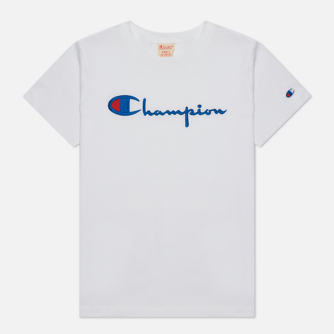 фото Футболка женская champion reverse weave 114128-ww001 белая xs