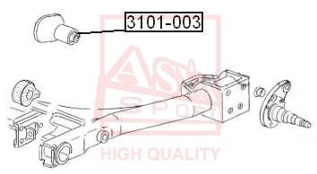 фото Сайлентблок рычага подвески asva 3101-003
