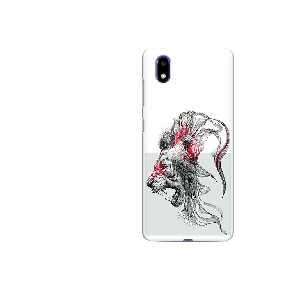 

Чехол MyPads Tocco для ZTE Blade A31 Lite разъяренный лев (PT162823.461.576), Прозрачный, Tocco