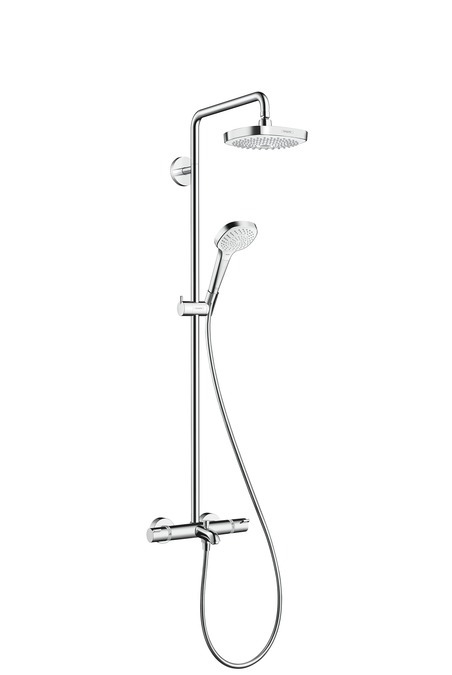 фото 27352400 croma select e 180 2jet showerpipe для ванны с термостатом hansgrohe