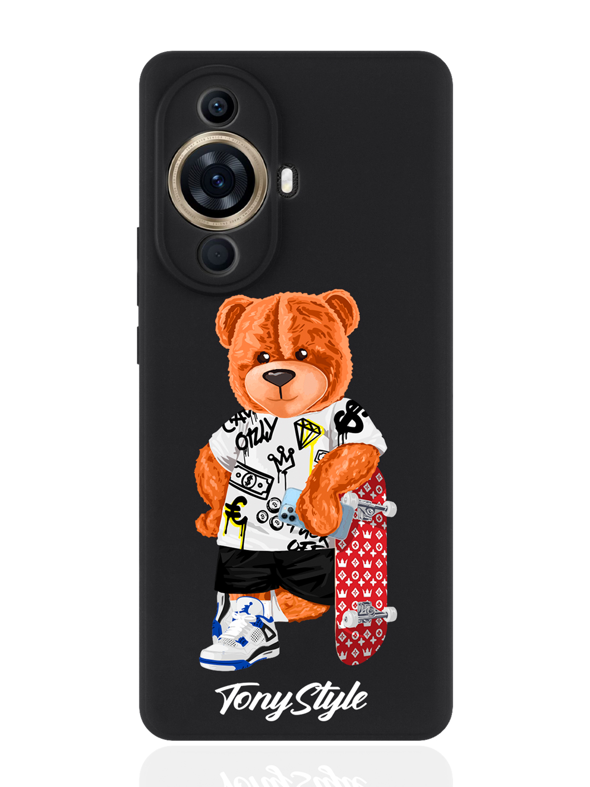 

Чехол для смартфона Huawei Nova 11 Pro черный силиконовый Tony Style со скейтом, Коричневый;черный;красный, Huawei Nova 11 Pro