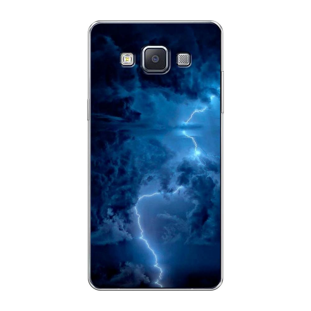 

Чехол Awog на Samsung Galaxy A5 / Самсунг A5 "Молния", Синий, 20450-4