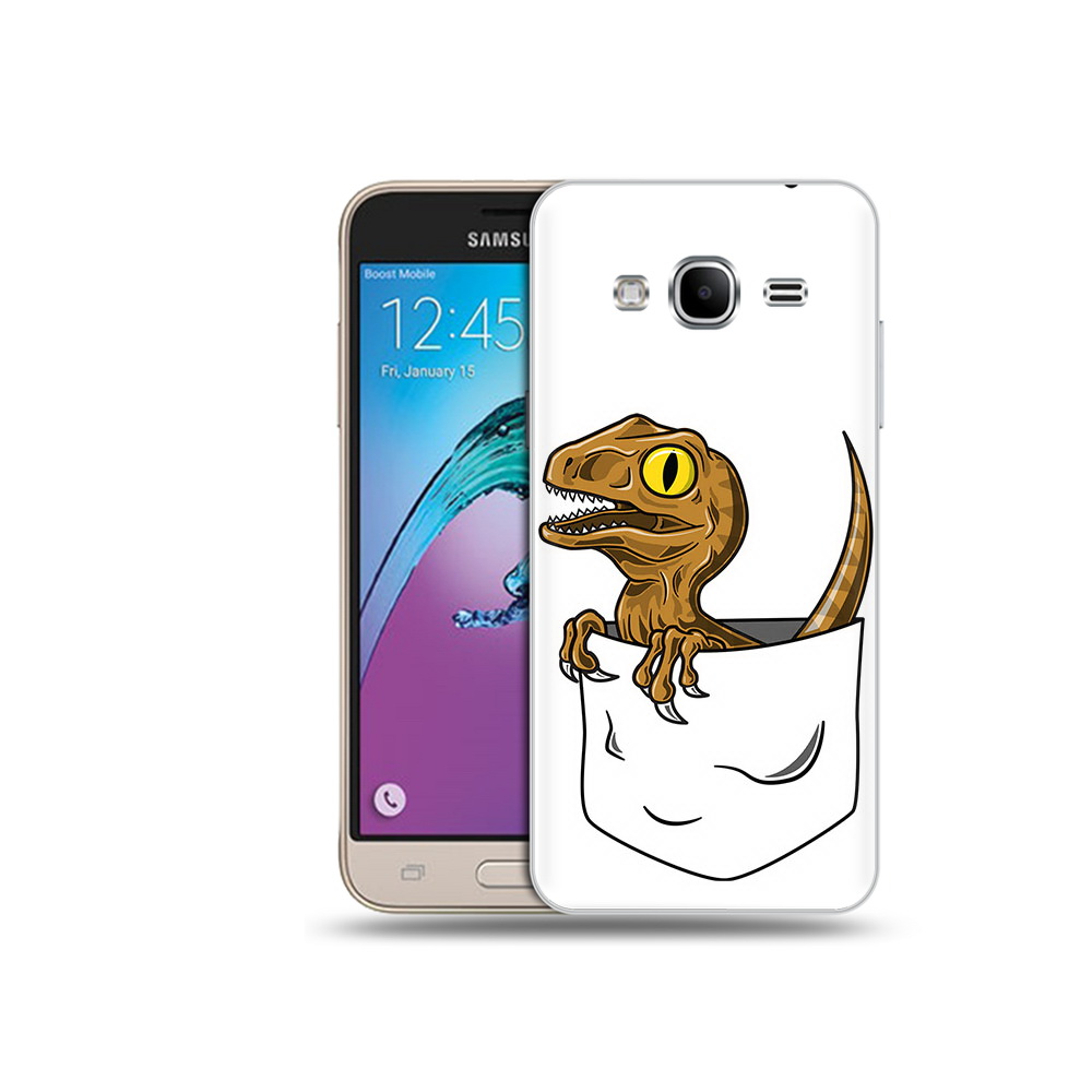 

Чехол MyPads Tocco для Samsung Galaxy J3 (2016) динозавр в кармане (PT29089.580.327), Прозрачный, Tocco