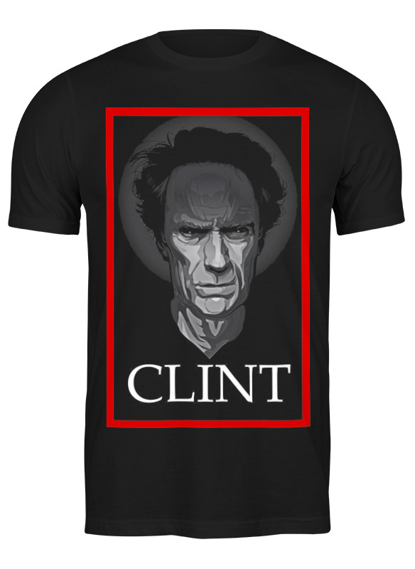 

Футболка мужская Printio Clint eastwood черная M, Черный, Clint eastwood