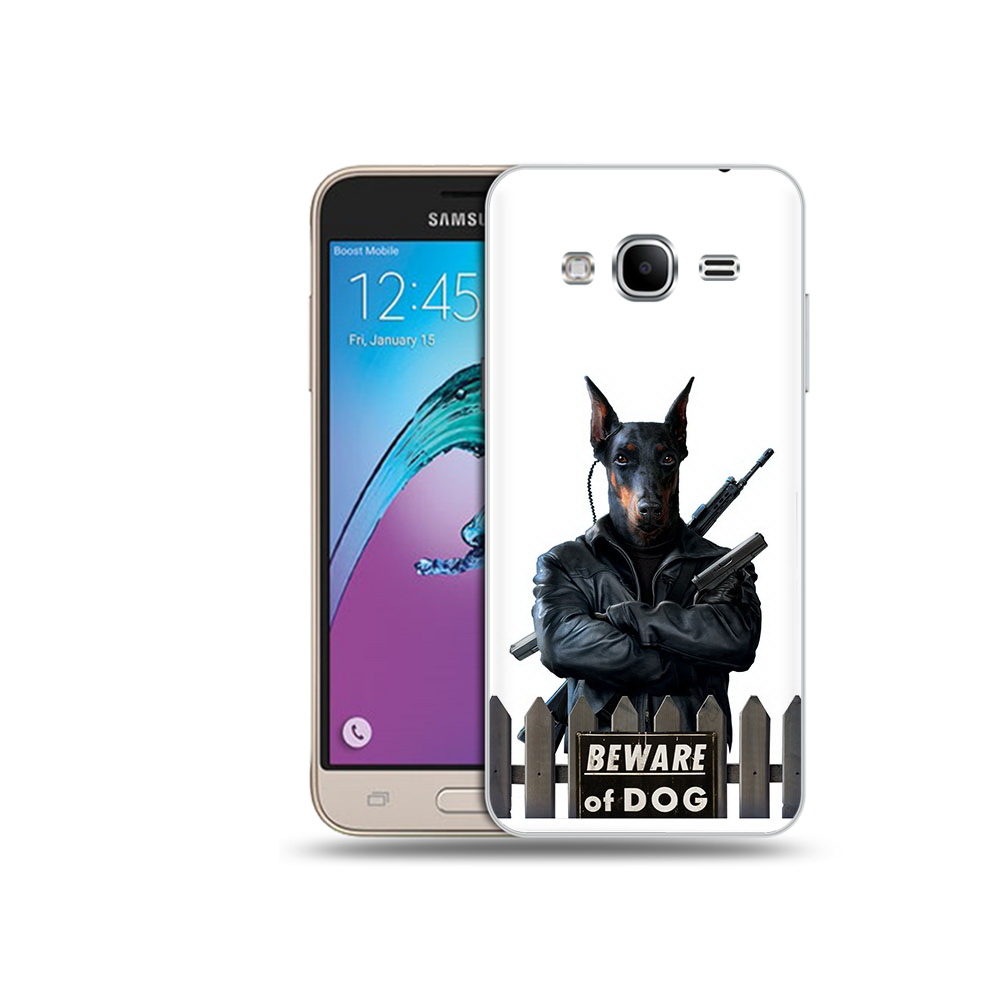 

Чехол MyPads Tocco для Samsung Galaxy J3 (2016) доберман (PT29089.580.332), Прозрачный, Tocco
