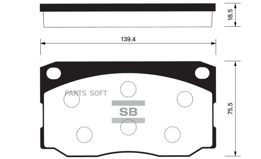 

Тормозные колодки Sangsin brake передние SP1080, SP1080
