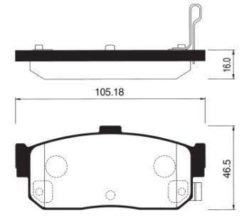 

Тормозные колодки Sangsin brake задние SP1107R, SP1107R