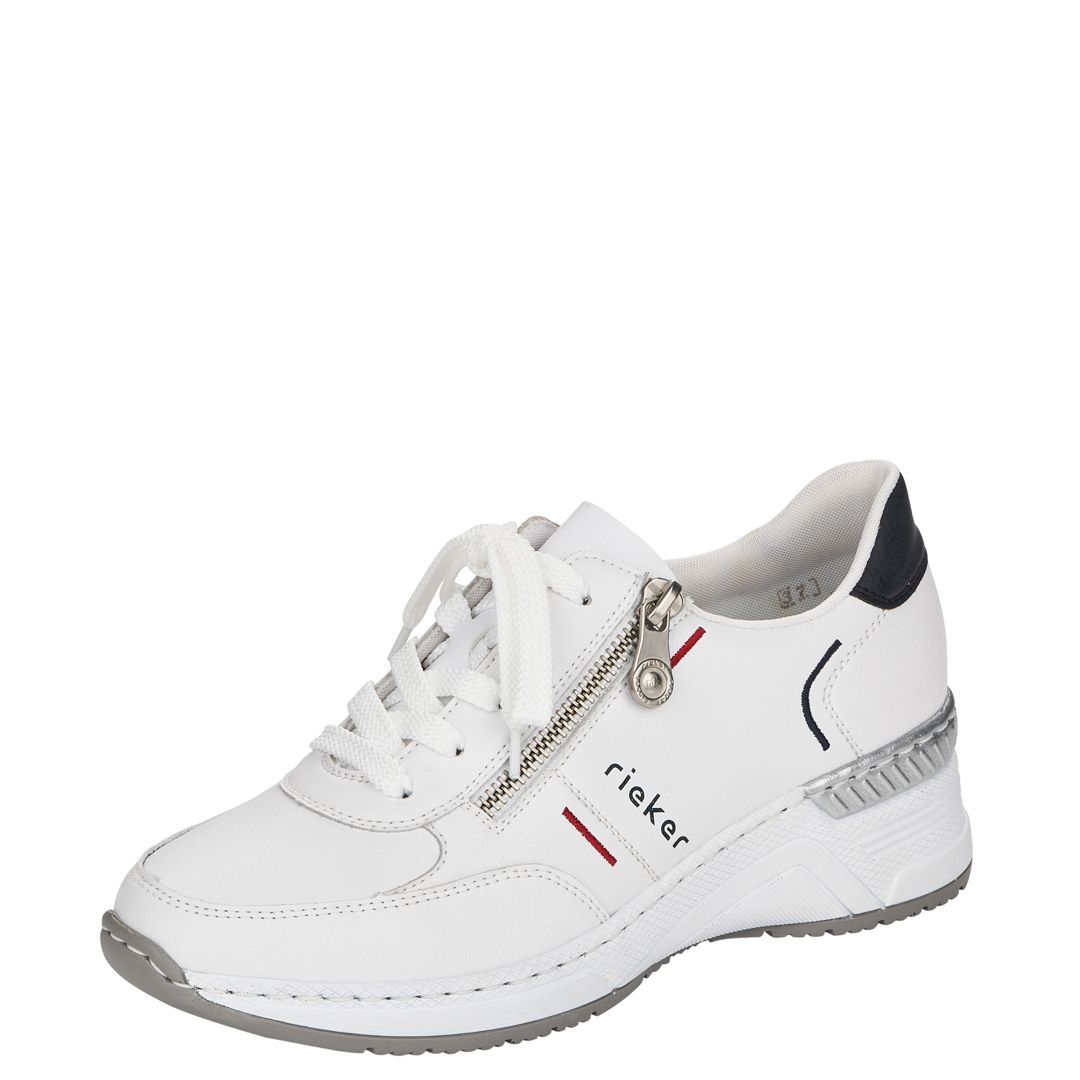 

Кроссовки женские Rieker N4333/80 белые 39 RU, Белый, N4333/80