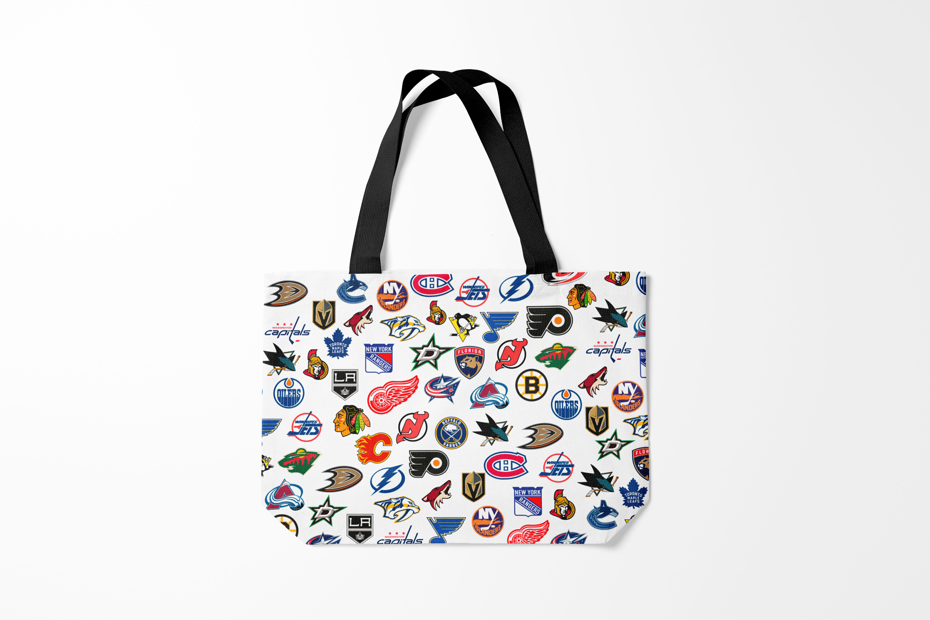 

Сумка шoппер унисекс Burnettie NHL PATTERN, белый, NHL PATTERN