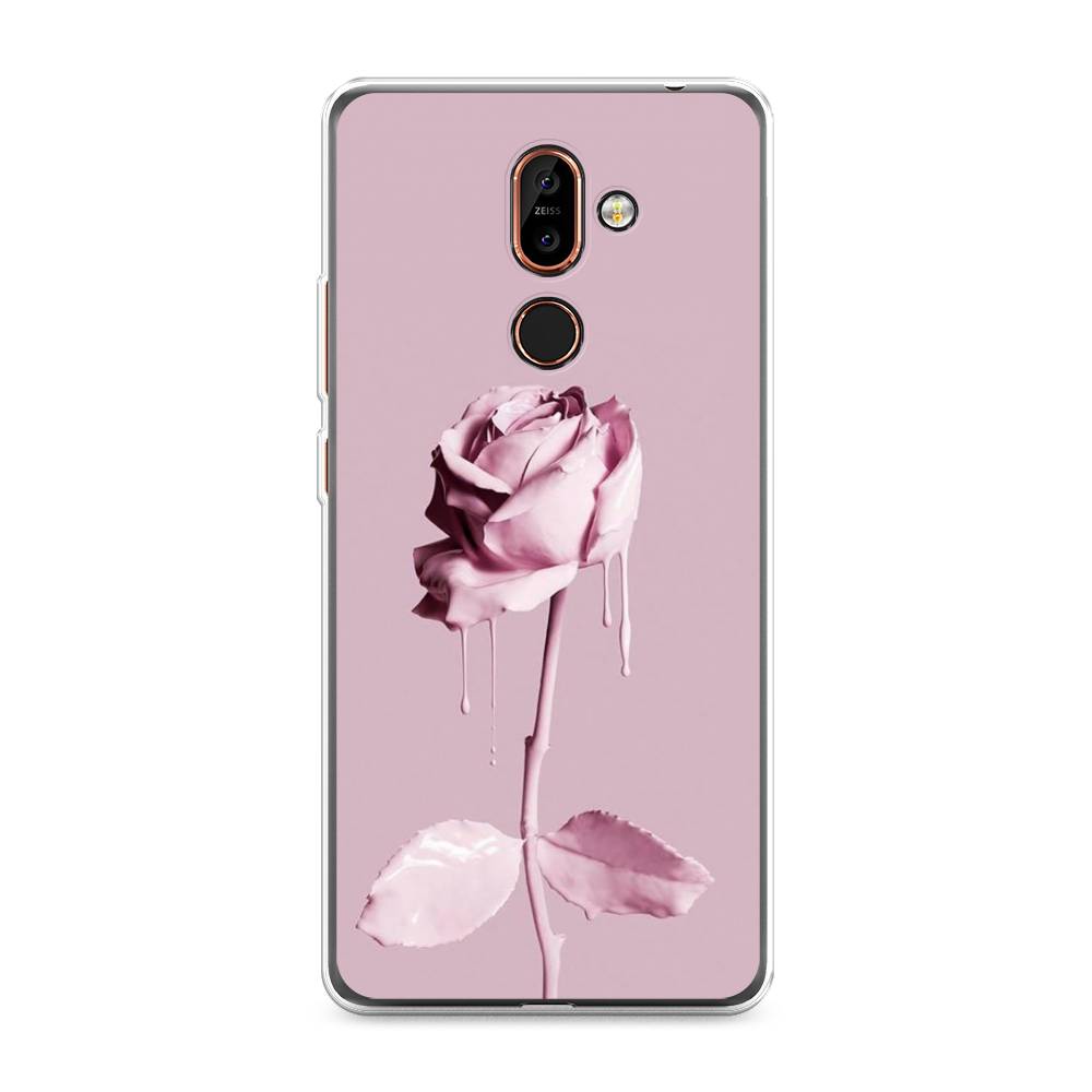 

Чехол Awog на Nokia 7 plus / Нокиа 7 plus "Роза в краске", Белый;розовый, 121050-8