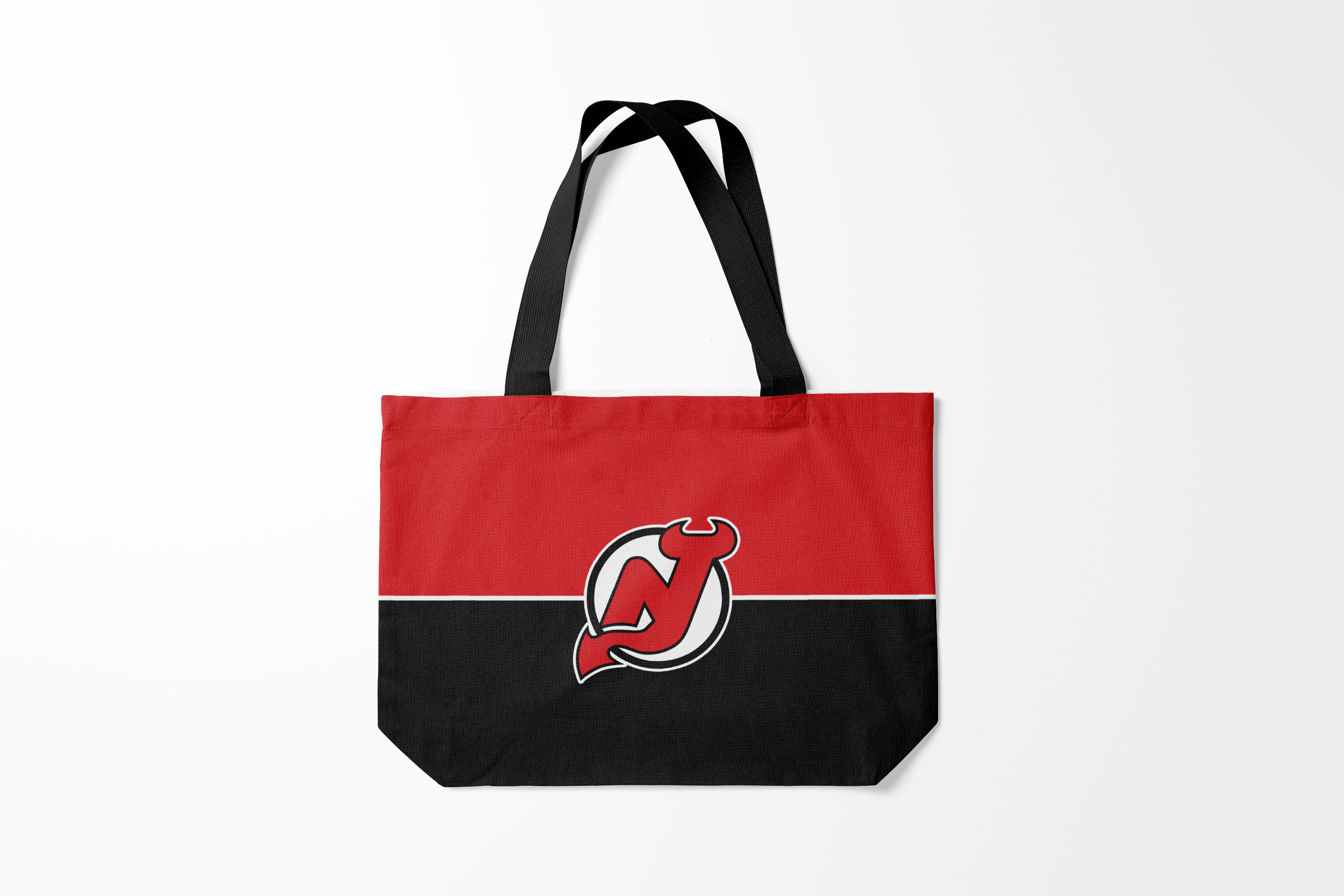 

Сумка шoппер унисекс Burnettie NHL New Jersey Devils, черный, NHL New Jersey Devils