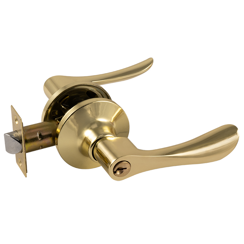 Ручка-защелка для межкомнатных дверей НОРА-М ISPARUS ЗВ3-01, ключ/фиксатор, золото