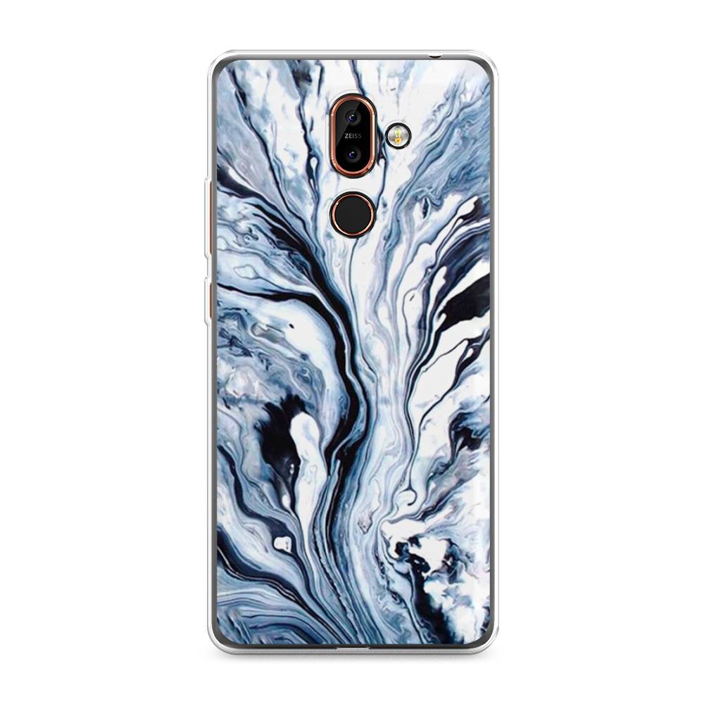 

Чехол Awog на Nokia 7 plus / Нокиа 7 plus "Голубой минерал мрамор", 121050-3
