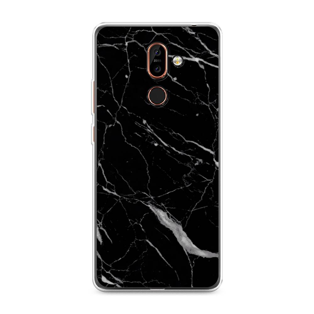 фото Чехол awog "черный минерал" для nokia 7 plus
