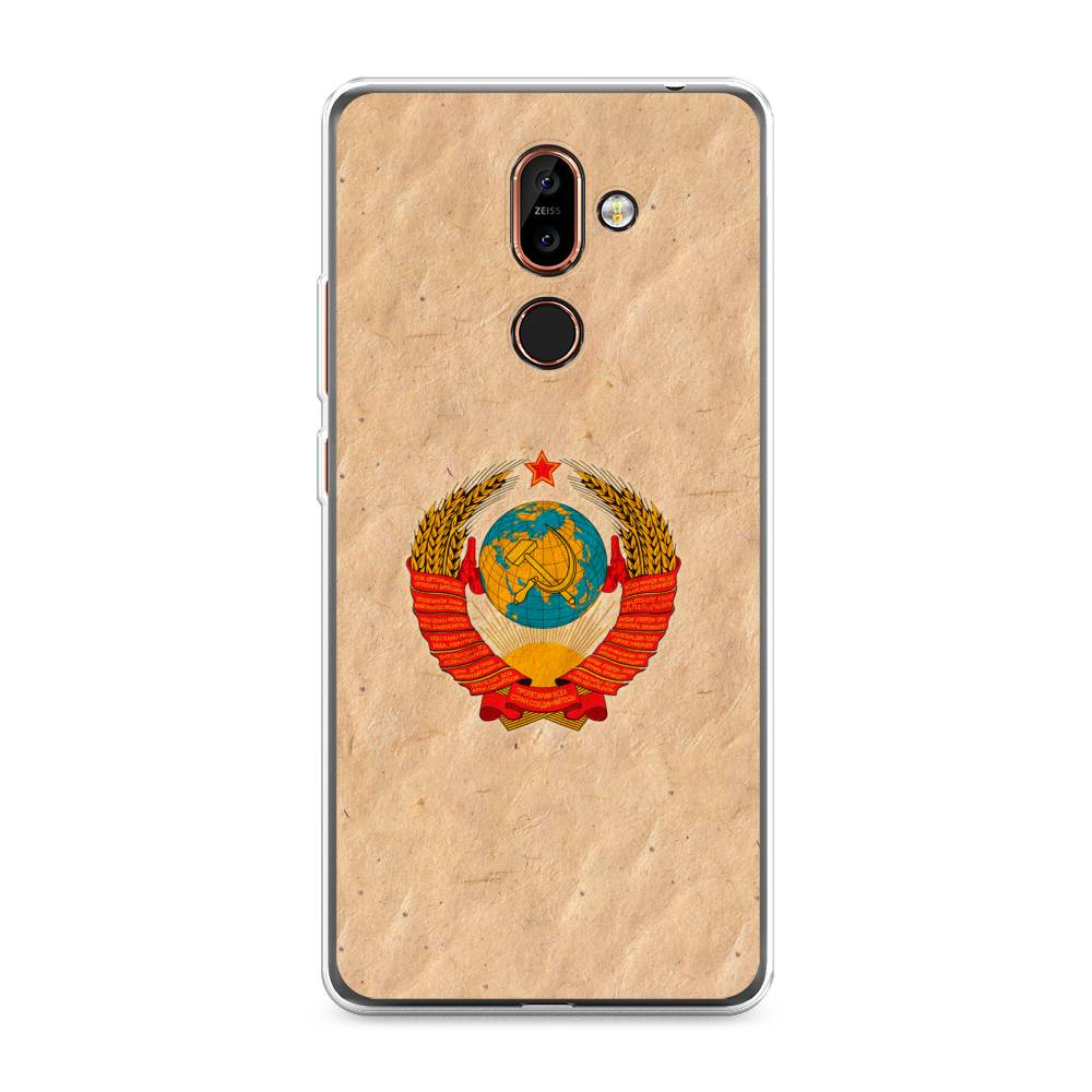 

Чехол Awog на Nokia 7 plus / Нокиа 7 plus "Союз пролетариев", Бежевый;красный, 121050-10