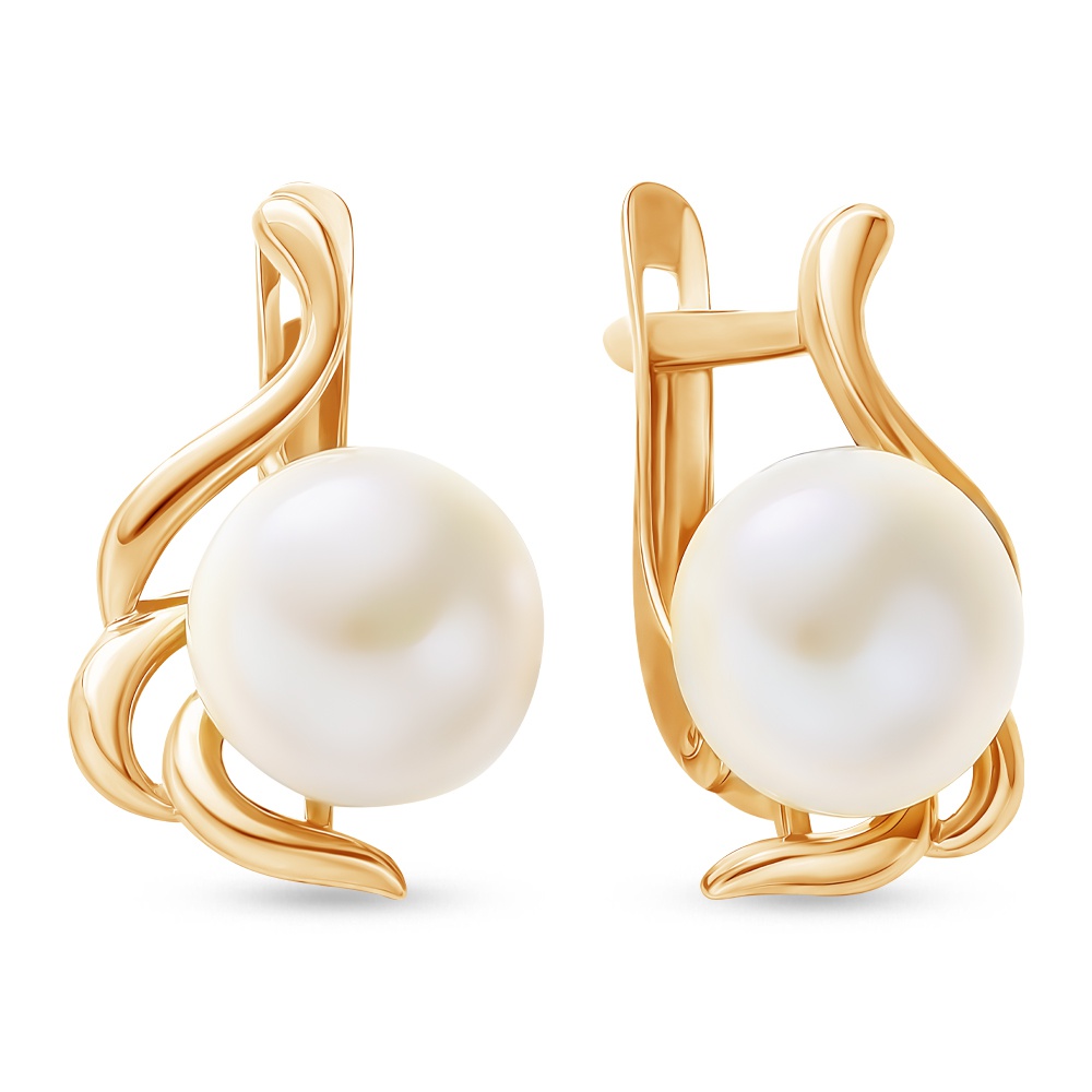 

Серьги из красного золота 585Gold 202009659, жемчуг, 202009659