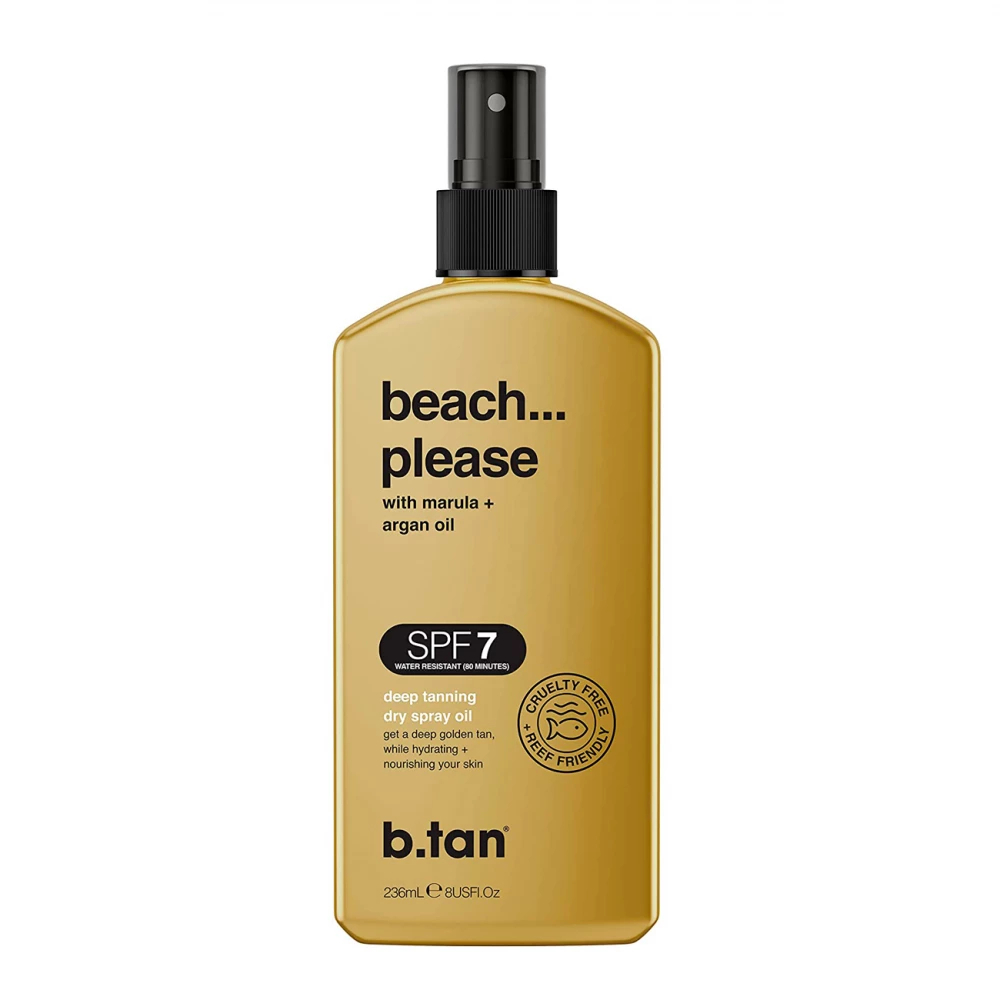 Масло-спрей B. Tan Beach please SPF 7, сухое, ультра-увлажняющее, 236 мл please do not order no stock