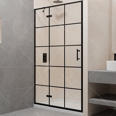 

RGW Душевая дверь RGW Passage PA-07B L 100 41080710-84L профиль Черный стекло прозрачное